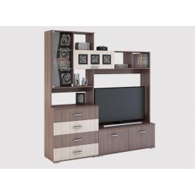 Стенка Рошель ТБ-800М ясень шимо темный / светлый