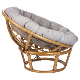 Кресло для отдыха Papasan Chair с подушкой золотой мед