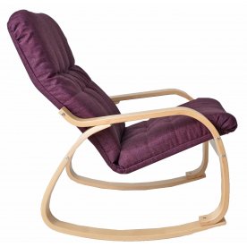 Кресло-качалка Сайма белая береза / фиолет nissan