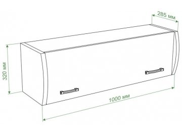 Шкаф навесной ПНД с фасадом НБЕ