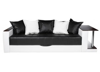 Диван Атлант черный / белый