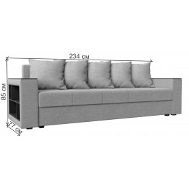 Диван Дубай лайт полки слева