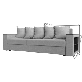 Диван Дубай лайт полки справа