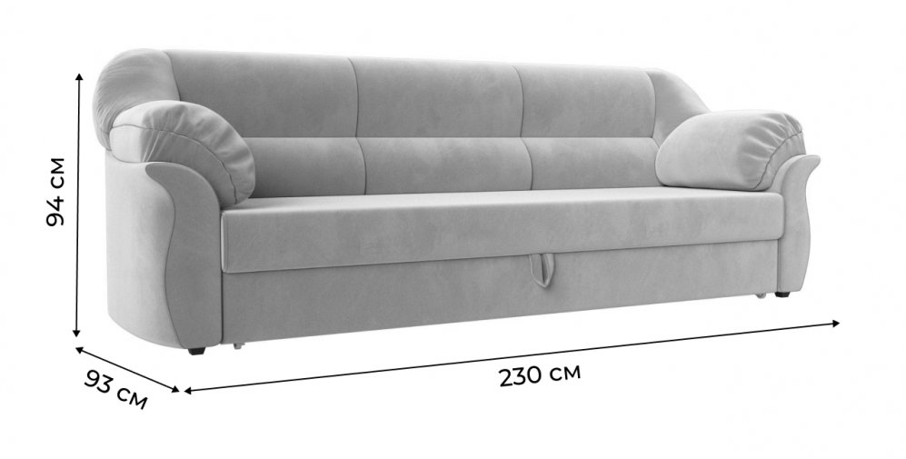 Диван Эллада микровельвет бежевый