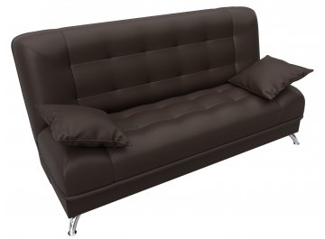 Диван-кровать Анна экокожа коричневый
