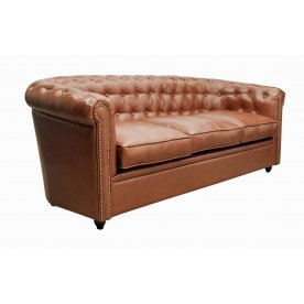 Диван кожаный Karo brown 3S