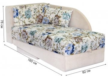 Диван-кровать Джеки 2 левый бежевый