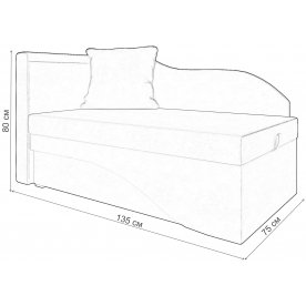 Диван-кушетка Гармония левый