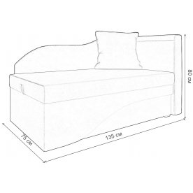 Диван-кушетка Гармония правый