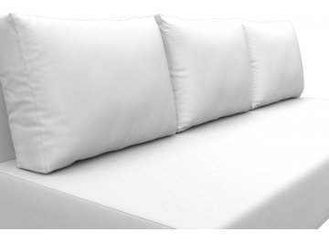 Диван-кровать Лига-033 экокожа белый