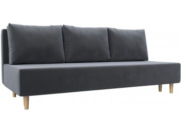 Диван Лига-033 серый велюр