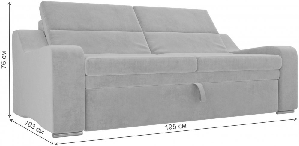 Диван Медиус микровельвет сиреневый