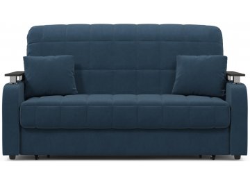 Диван-кровать Moon Family 044 120х200 НПБ синий велюр 74-8 / венге текстурный