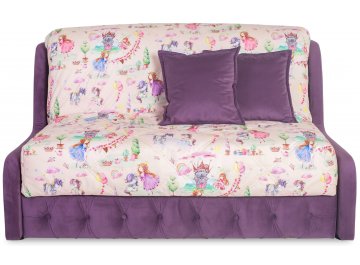 Диван-аккордеон Римини 120 микровелюр princesski / neo 17