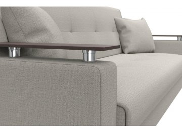 Диван-кровать Бравис прямой амур 02 бежевая / рогожка