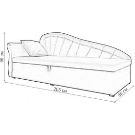 Диван-тахта Анжелика левый