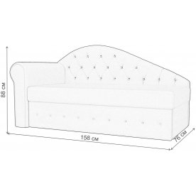 Диван-тахта Джулия левый