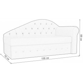 Диван-тахта Джулия правый