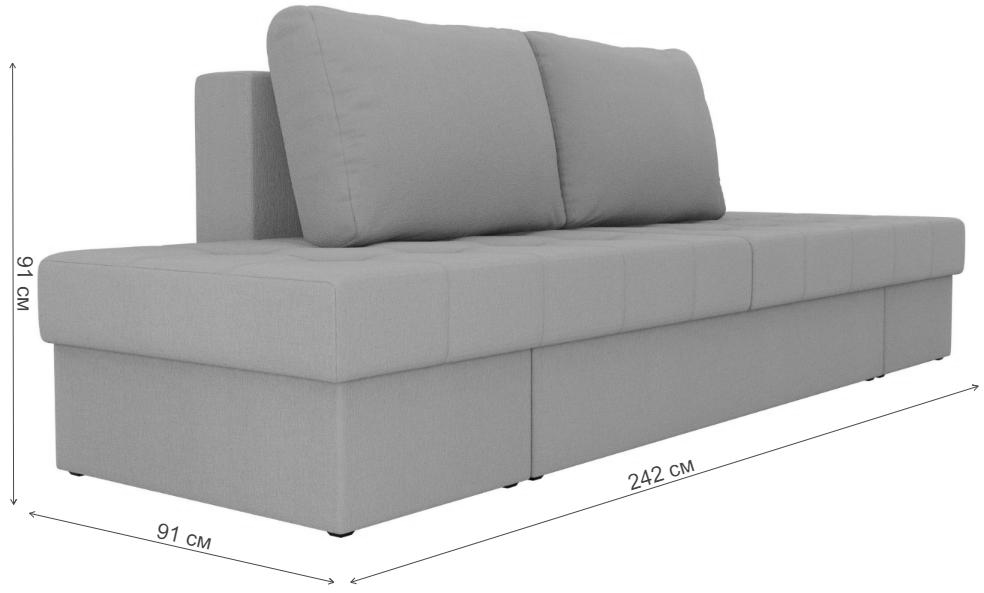 Диван Сплит рогожка бежевый