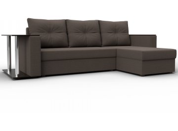 Диван угловой Дельта-Прайм амур 05 коричневый