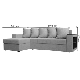 Диван угловой Дубай Лайт левый