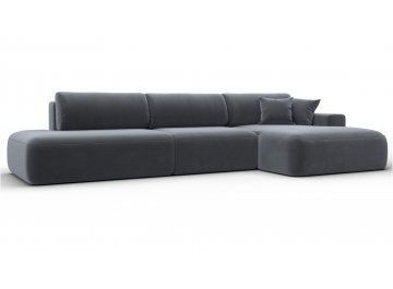 Диван-кровать Форум-036 НПБ Модерн Лонг правый серый велюр