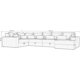 Диван угловой Мэдисон - П левый