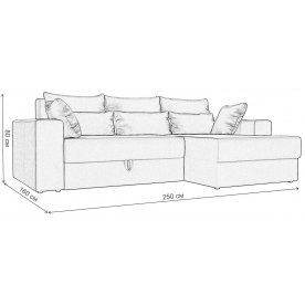 Диван угловой Мэдисон правый