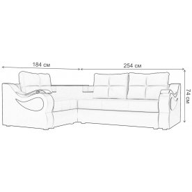 Диван угловой Митчелл левый