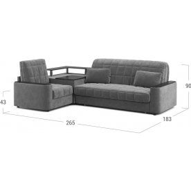 Диван угловой Moon Family №018 / 91Лн+Н30С Lux v1+(1)65Пн 004692 левый