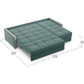 Диван угловой Moon Мадрид 125