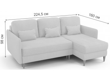 Диван угловой N3.2 Санваль правый