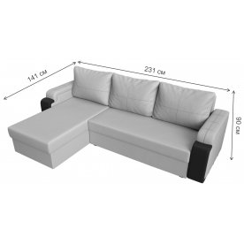 Диван угловой Николь лайт левый