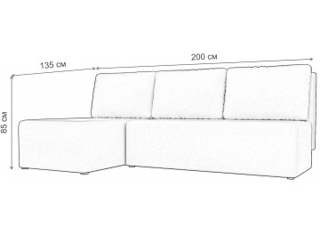 Диван угловой Поло левый