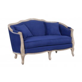 Дизайнерский двухместный диван Darcy 2 Blue