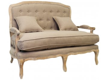 Дизайнерский двухместный диван Yareli Brown