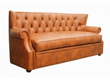 Диван кожаный Tesco brown