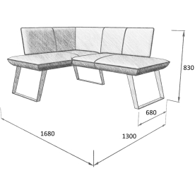 Диван Cosmo 120-158 L левый
