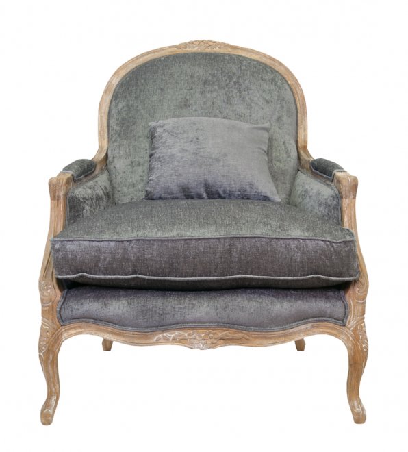 Кресло классическое Aldo classic CH-301-O серое