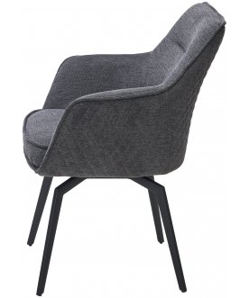 Стул-кресло Renly 180 поворотное brego-16 темно-серый / черный