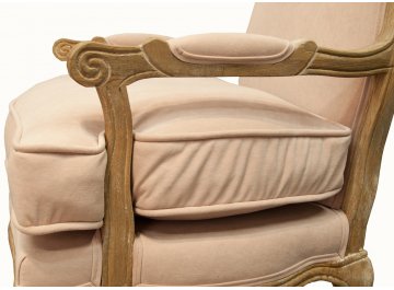 Мягкое полукресло с подлокотниками Nitro Beige Velvet