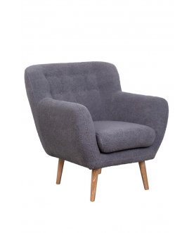 Низкое кресло Fuller Grey Boucle