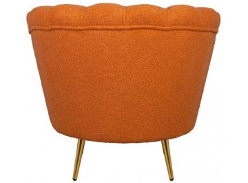 Низкое кресло Pearl Orange Boucle