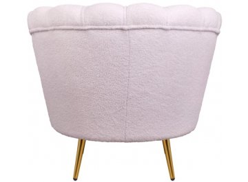 Низкое кресло Pearl Pink Boucle