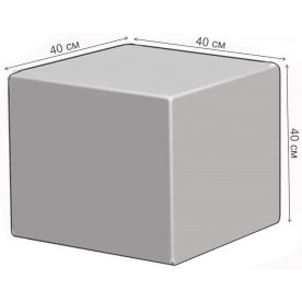 Пуф Куб черный дракон