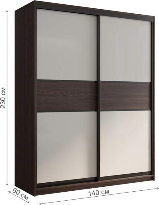 Шкаф-купе Кааппи 11 140х60 венге