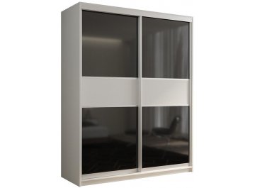 Шкаф-купе Кааппи 11 белый бриллиант / черный