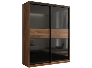 Шкаф-купе Кааппи 12 дуб кастелло бренди / черный