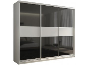 Шкаф-купе Кааппи 11 белый бриллиант / черный