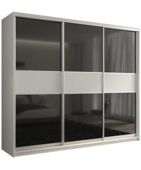 Шкаф-купе Кааппи 9 белый бриллиант / черный